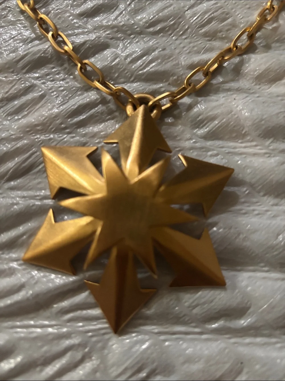 Gold Starburst Statement Necklace - Women Jewelry